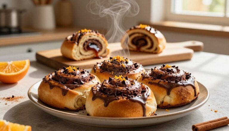 Chocolate Orange Cinnamon Rolls