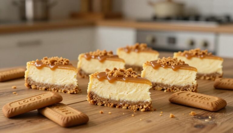 Lotus Biscoff Individual Cheesecakes