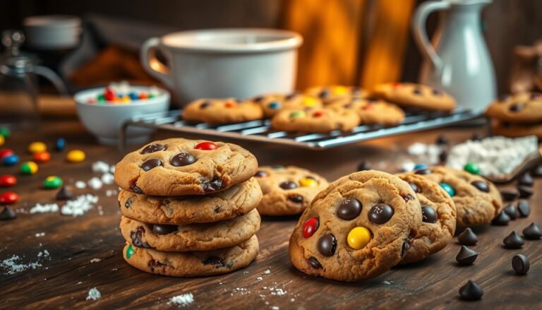 M&M Chocolate Chip Cookies