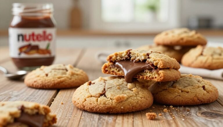 Nutella Stuffed Cookies