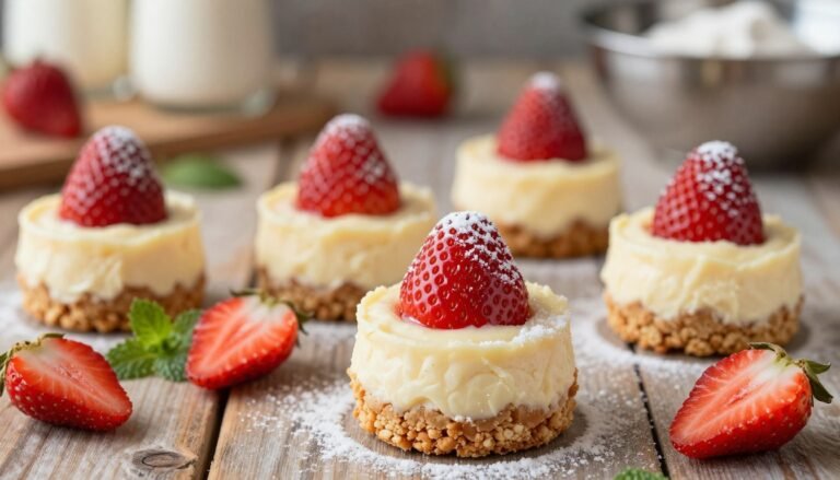 Strawberry Cheesecake Cookie Cups