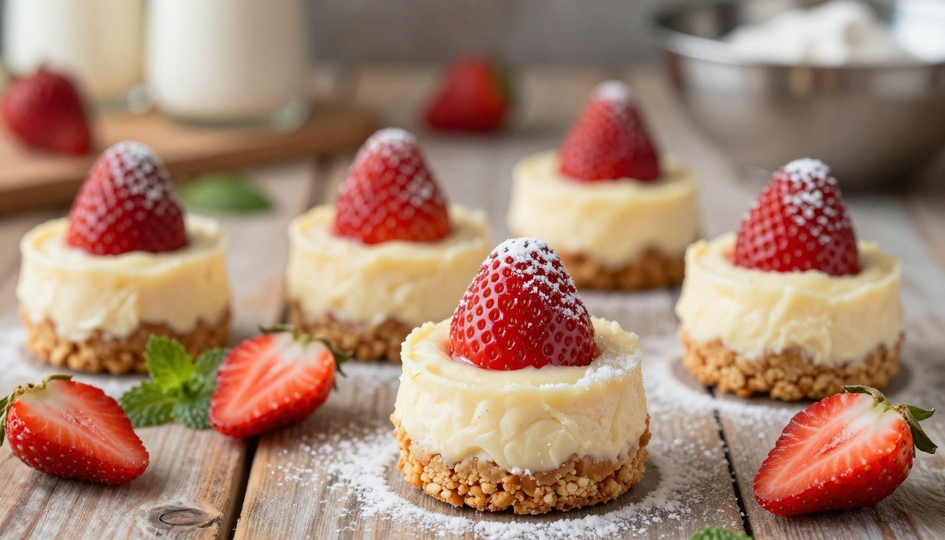 Strawberry Cheesecake Cookie Cups